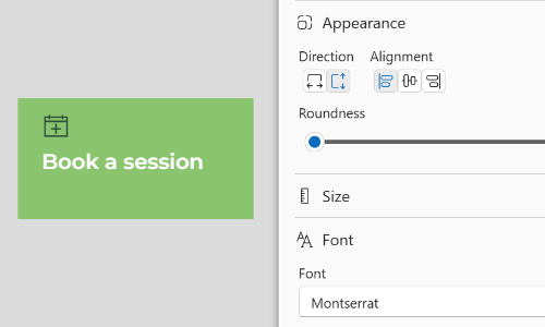 Button WebPart Screenshot